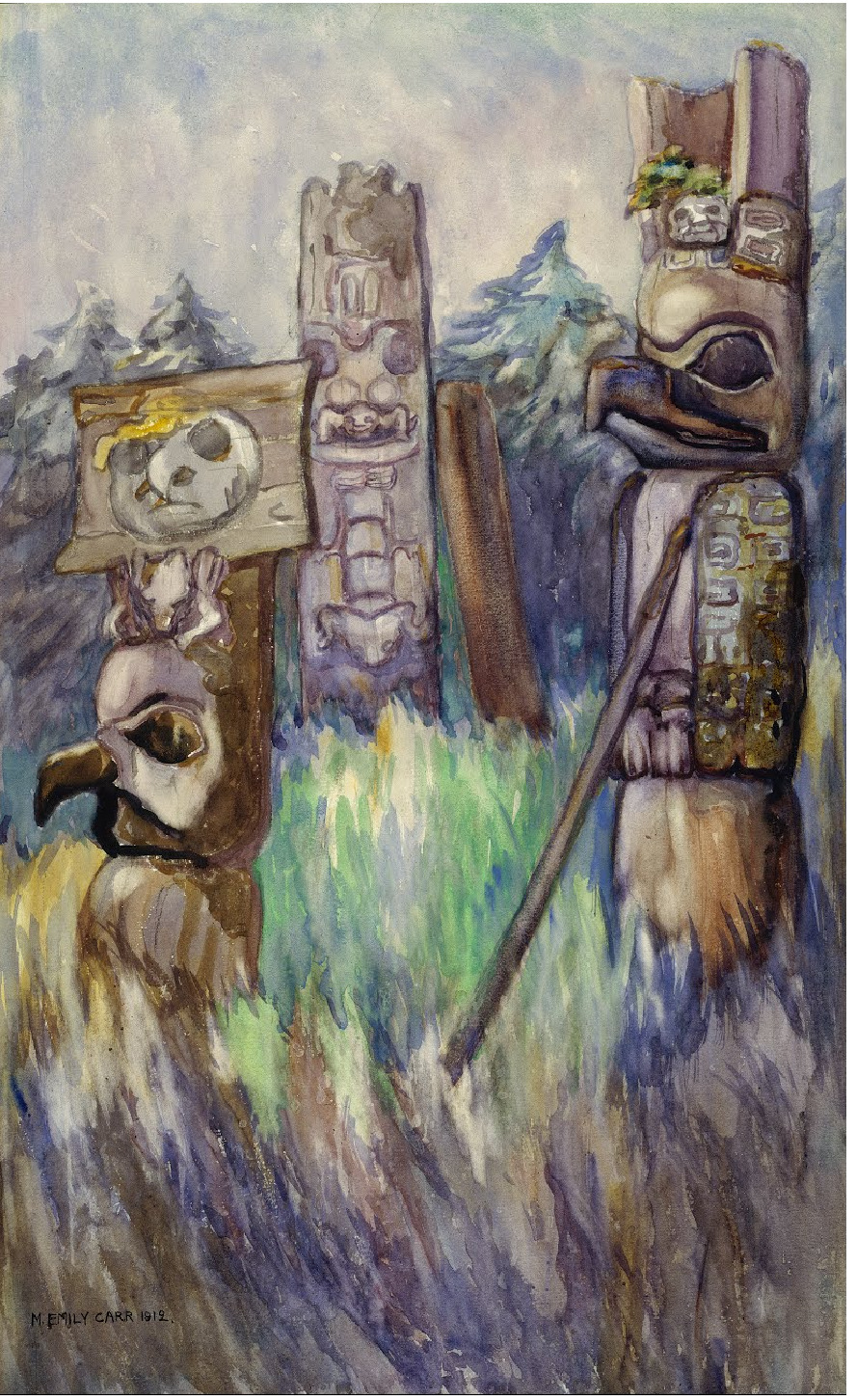 Screenshot-2018-3-25 Haida Totems, Cha-atl, Queen Charlotte Island - Emily Carr - Google Arts Culture