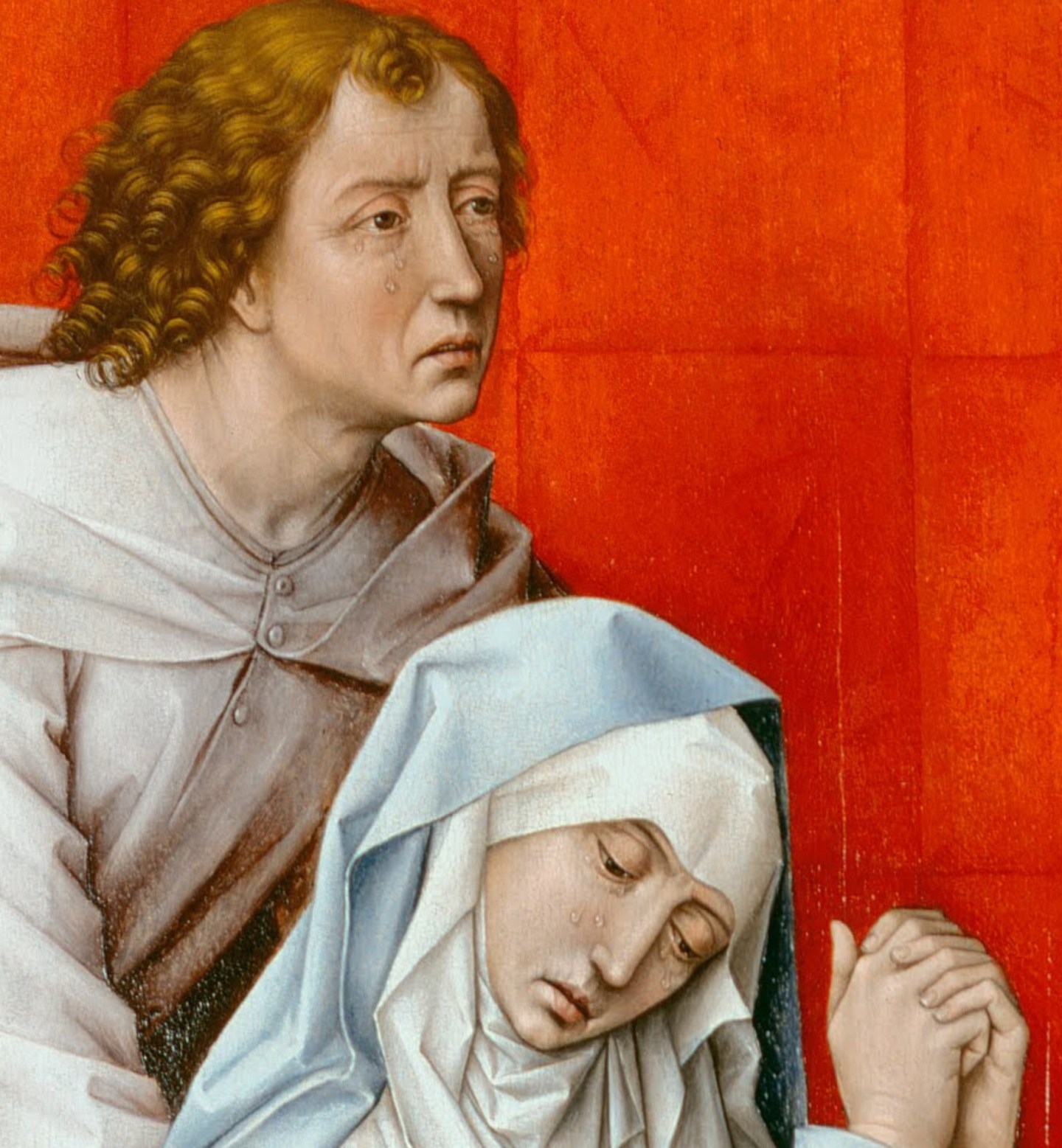 Rogier van der Weyden: The Crucifixion, with the Virgin and Saint John ...