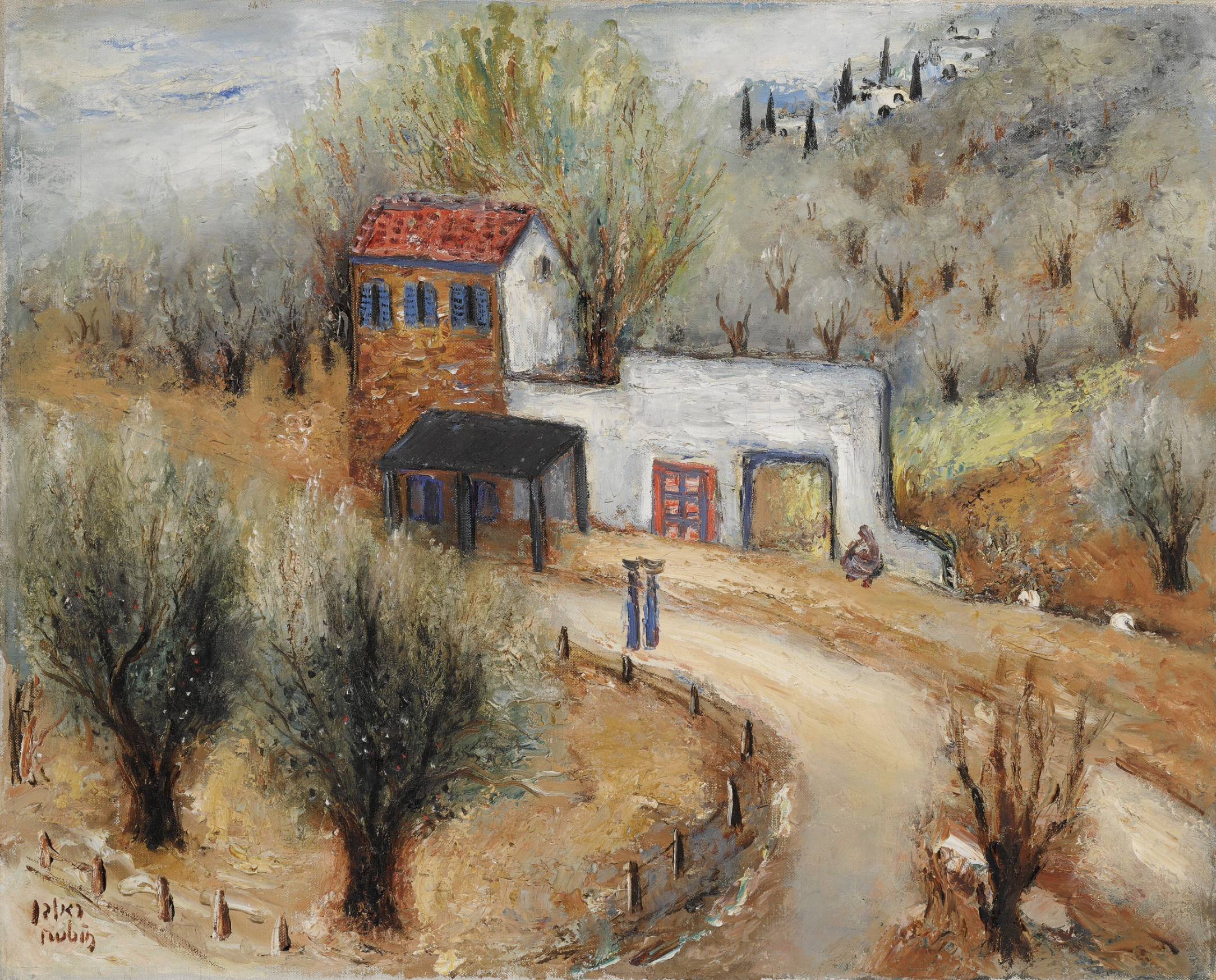 rubin, reuven entrance to safe landscape sotheby's n09959lotb2h6qen